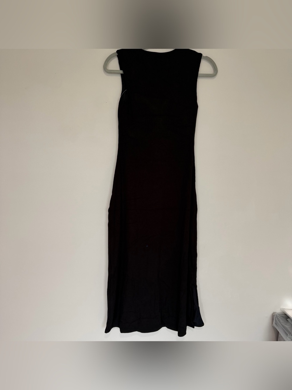 Klassy Network Ribbed Square Neck MIDI Dress - Picture 6 of 9